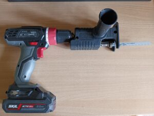 Elektrinis grąžtas - pjūklas adapteris
